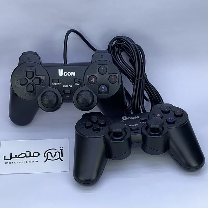 دسته بازی کامپیوتر دوبل شوکدار سیمی Ucom UC-JS704S2 — تصویر ۲