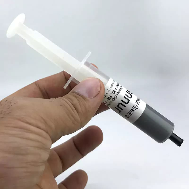 خمیر سیلیکون سرنگی نقره ای Kannur مدل KH-110 16g — تصویر ۳