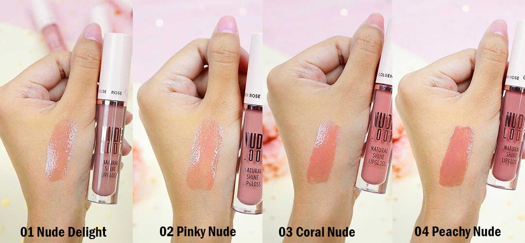 رژ لب مایع براق Nude Look گلدن رز 04 — تصویر ۵