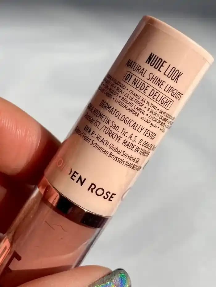 رژ لب مایع براق Nude Look گلدن رز 01 — تصویر ۳