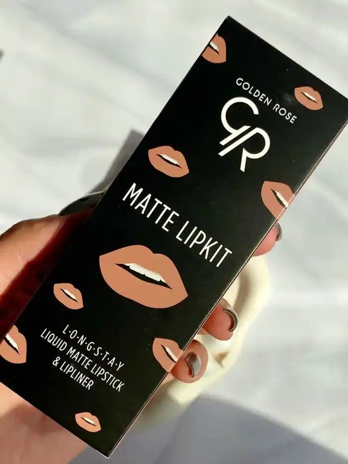 پک رژلب و خط لب گلدن رز (warm nude ( 503-13 — تصویر ۱۲