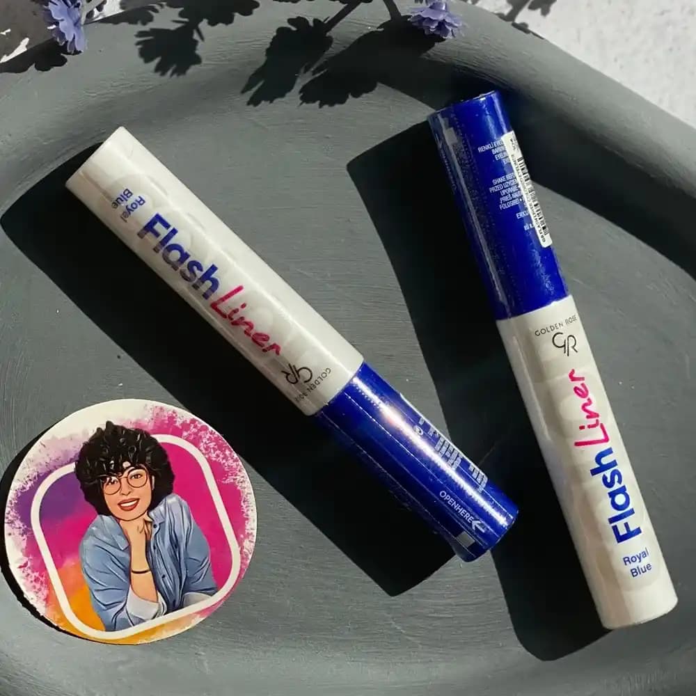 خط چشم آبی رویال flash liner گلدن رز | 3.5 میل — تصویر ۵