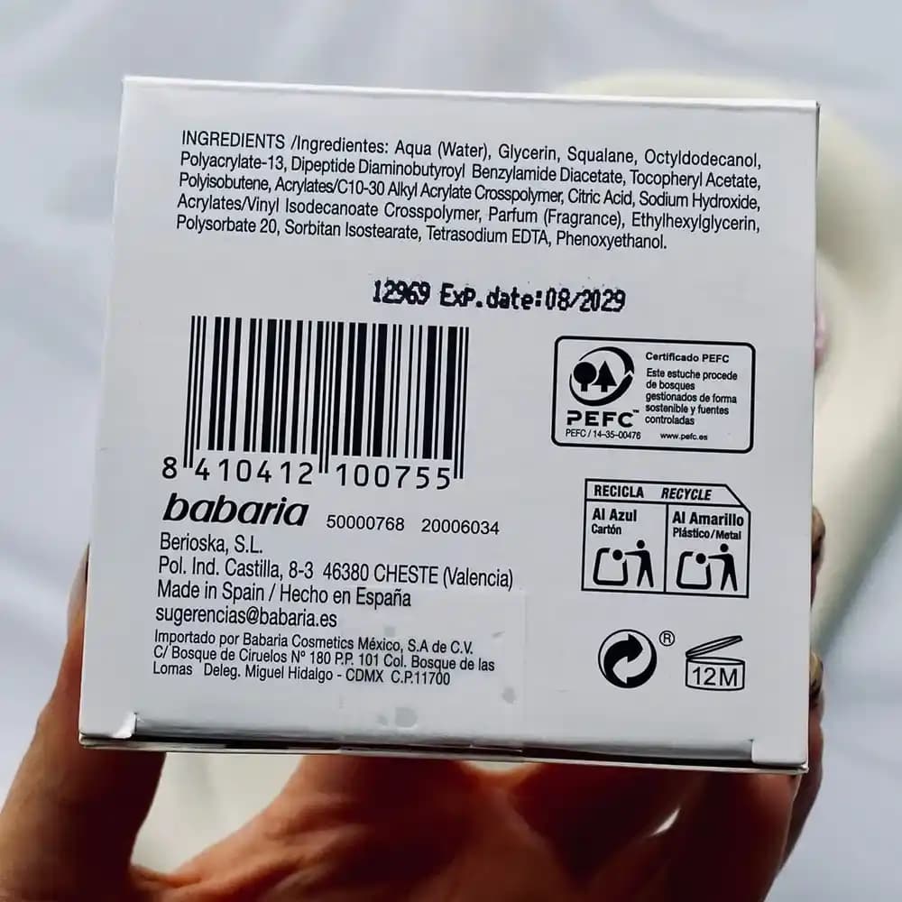 کرم لیفت و بوتاکس باباریا مدل (babaria total lift – Botox Effect ) 50 ML — تصویر ۵