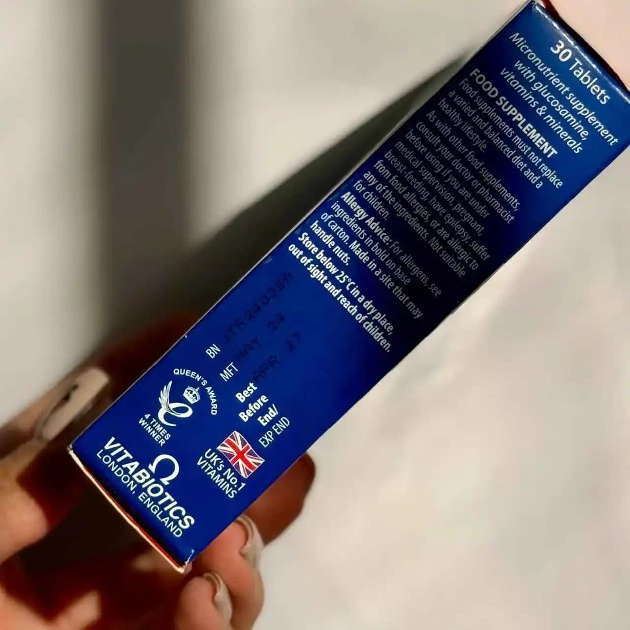 (جوینتیس ویتابیوتیکس) اصل انگلیس ۳۰ عددی Vitabiotics Jointace — تصویر ۷