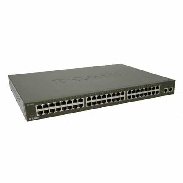 سوییچ استوک 48 پورت مگابیتی و رکمونت دی-لینک مدل DLink DES-1050G همراه با 2 پورت گیگابیتی — تصویر ۵
