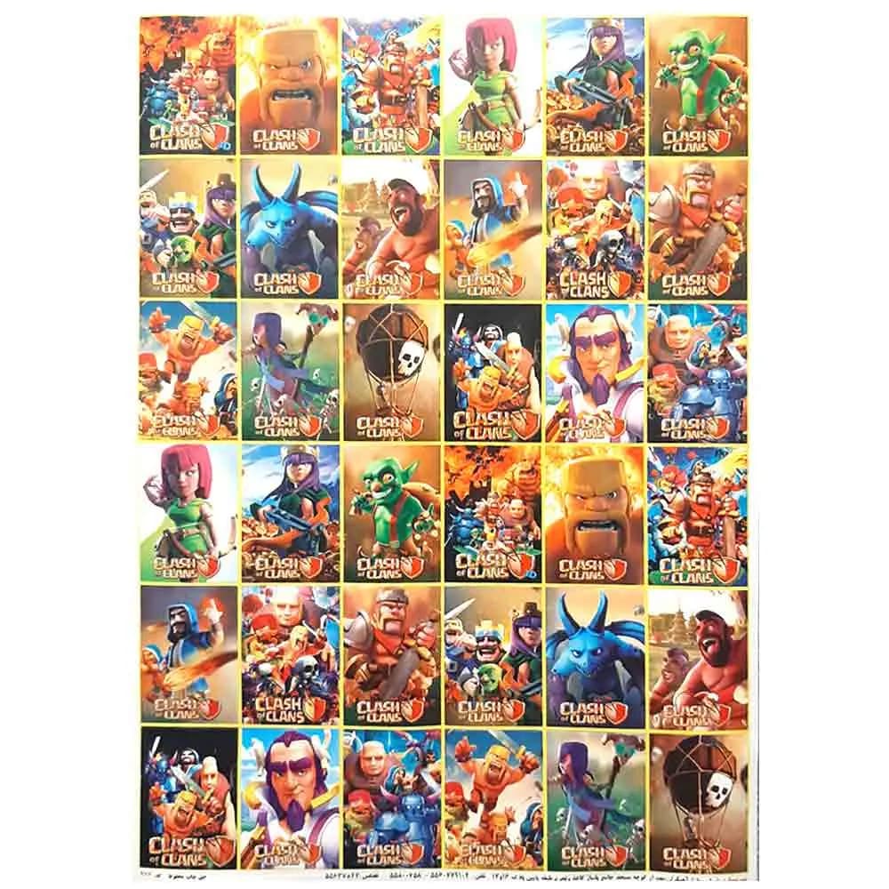 برچسب فانتزی طرح کلش آف کلنز Clash of Clans — تصویر ۲
