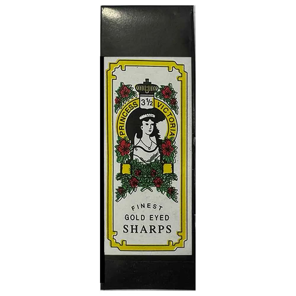 سوزن خیاطی دستی مدل دختر نشان سر طلایی سایز 3.5 بسته 12 عددی — تصویر ۳