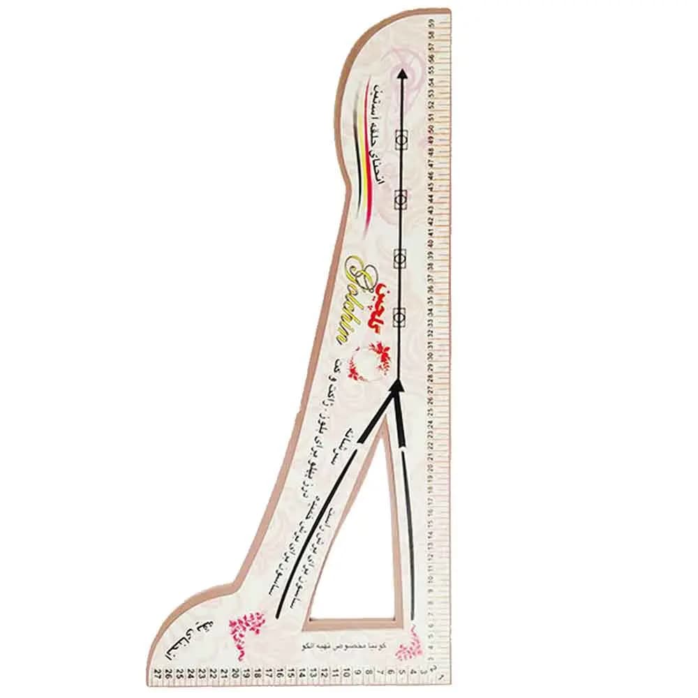 خط کش اشل (گونیا) خیاطی 1/2 مدل گلچین — تصویر ۲