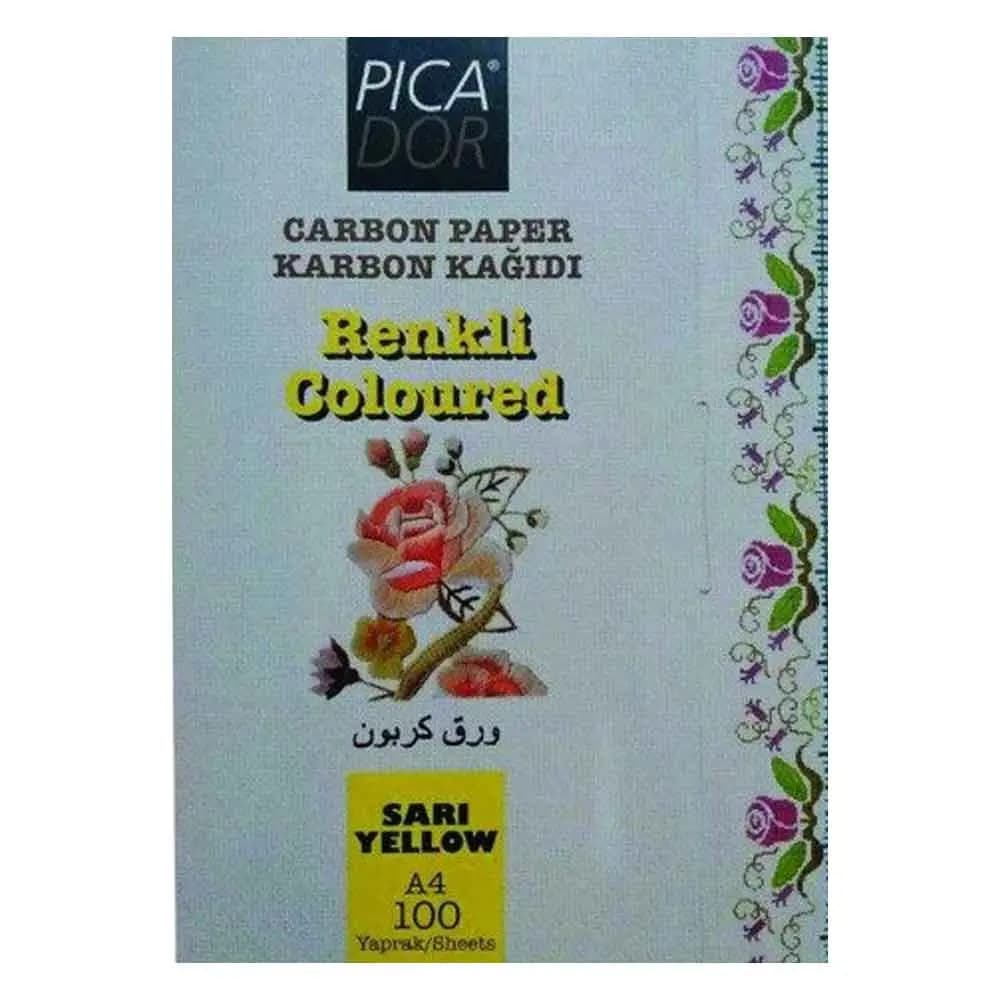 کاربن زرد سایز A4 بسته 10 برگی — تصویر ۳