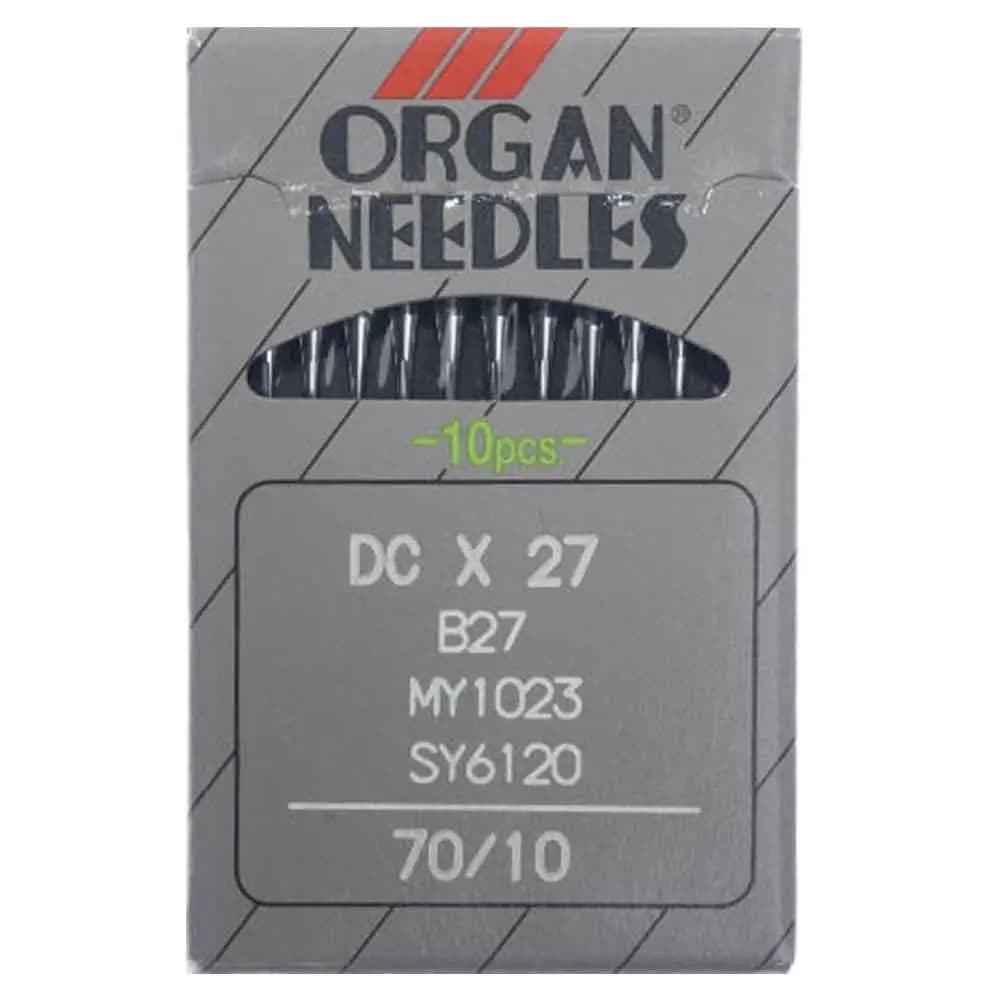 سوزن چرخ خیاطی صنعتی راسته دوز ارگان مدل دی سی DC سایز 10 بسته 10 عددی — تصویر ۴