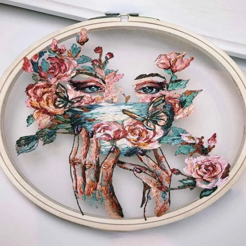 کارگاه گلدوزی پلاستیکی گرد سایز 1 — تصویر ۶