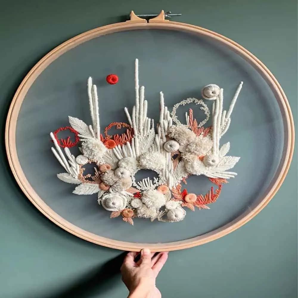 کارگاه گلدوزی ژله ای طرح چوب گرد سایز 2 — تصویر ۵