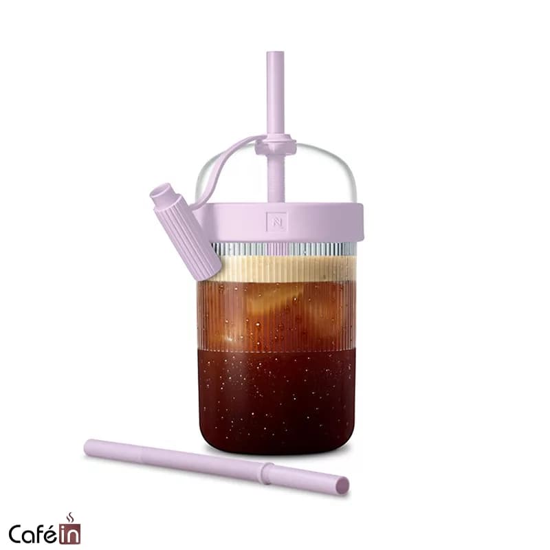 بطری نوشیدنی سرد نسپرسو مدل لاوندر Travel Tumbler Lavender — تصویر ۵