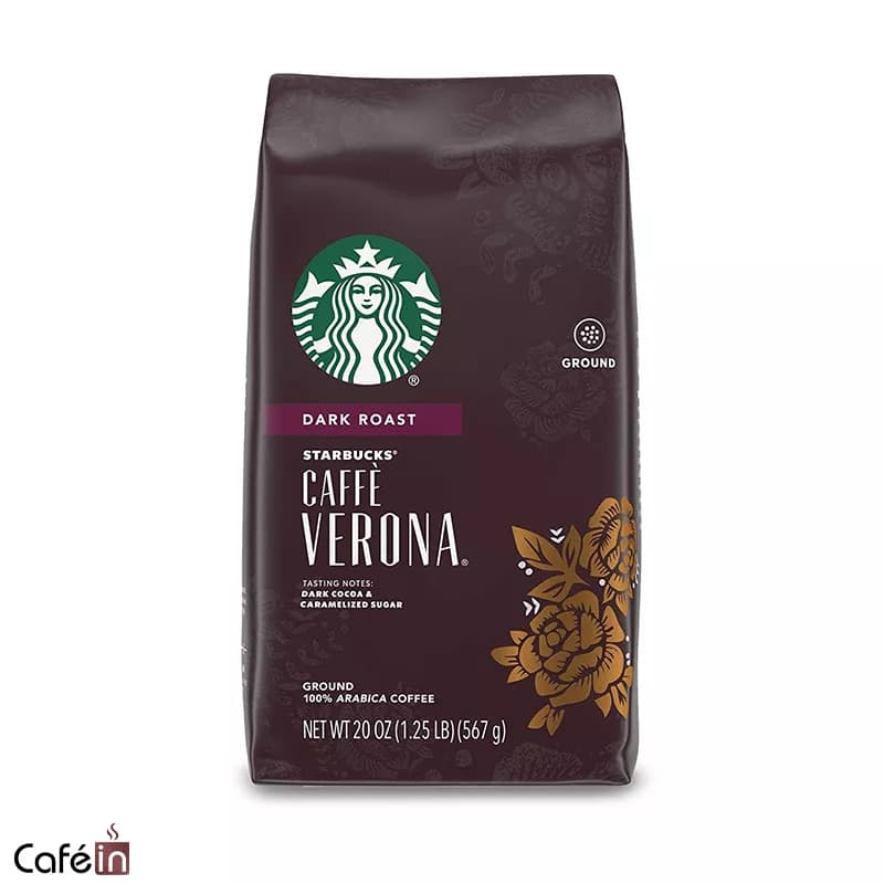 دانه قهوه استارباکس مدل کافه ورونا Caffee Verona (200 گرمی) — تصویر ۴