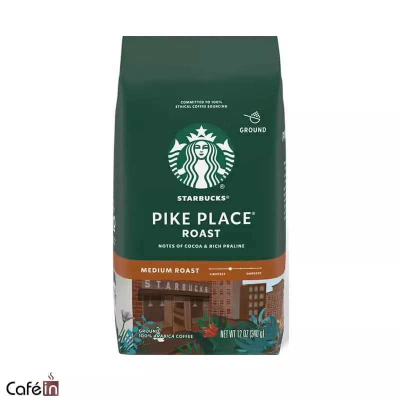 دانه قهوه استارباکس مدل پایک پلیس مدیوم رست Pike Place Roast — تصویر ۲