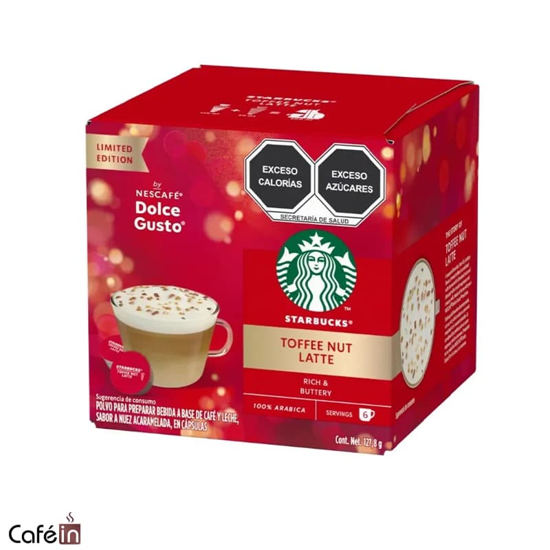 کپسول قهوه دولچه گوستو استارباکس مدل Toffee Nut Latte — تصویر ۲