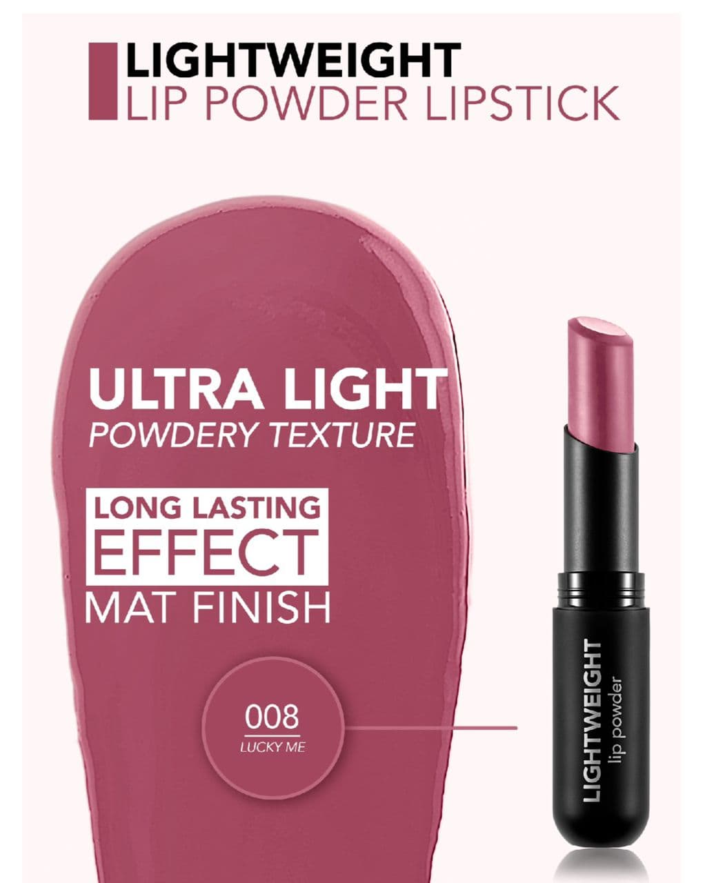 رژلب لایت ویت فلورمار Flormar Lightweight Lip Powder Lipstick — تصویر ۸