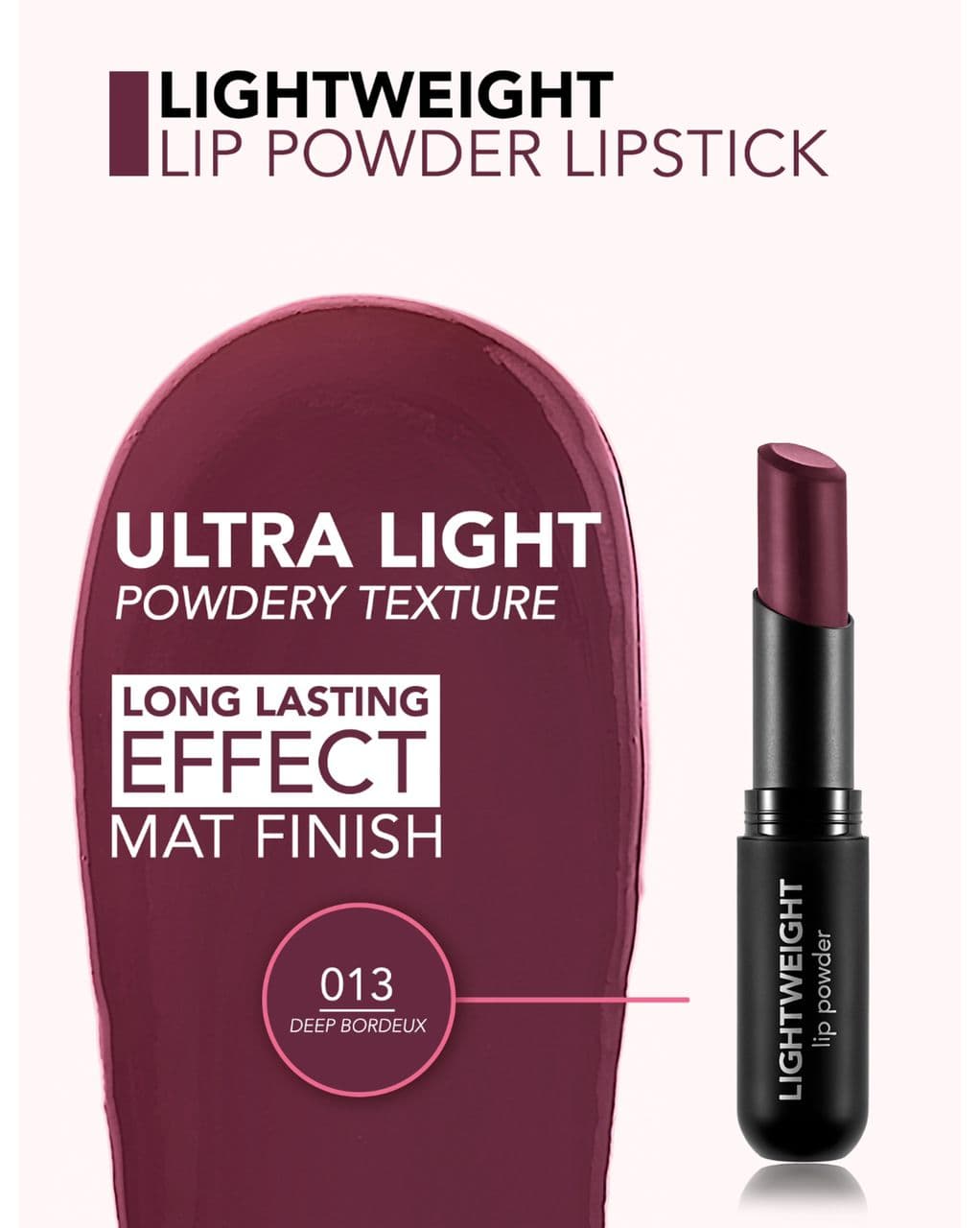 رژلب لایت ویت فلورمار Flormar Lightweight Lip Powder Lipstick — تصویر ۵