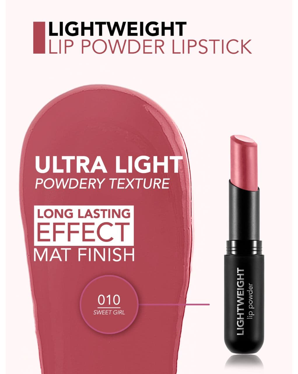 رژلب لایت ویت فلورمار Flormar Lightweight Lip Powder Lipstick — تصویر ۶