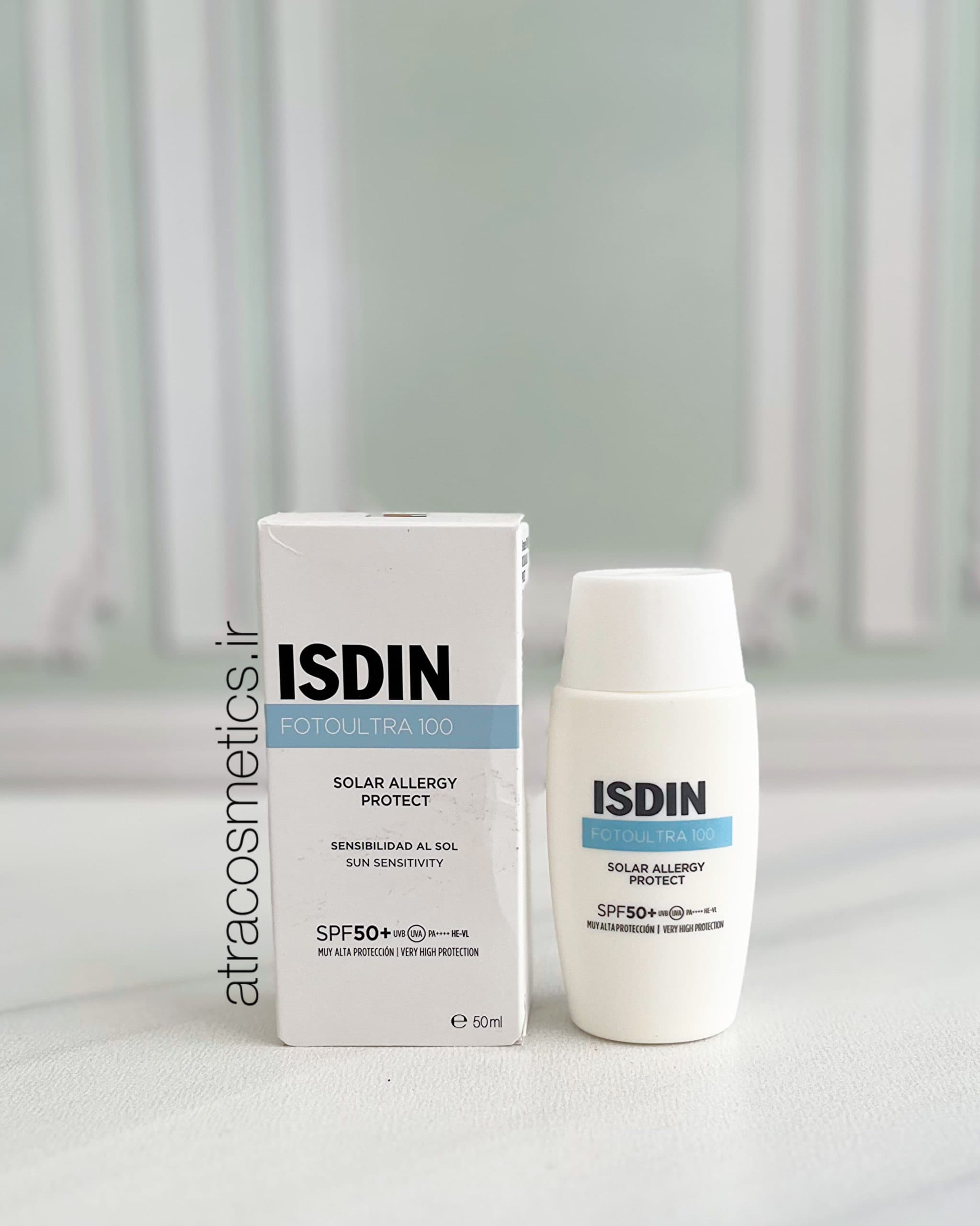 ضد آفتاب ایزدین فتوالترا ۱۰۰ سولار آلرژی پروتکت ISDIN FotoUltra 100 Solar Allergy Protect SPF50+ — تصویر ۸