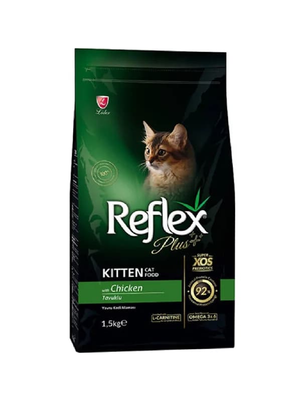 غذای خشک بچه گربه رفلکس پلاس وزن 15 کیلوگرم | Reflex Plus Chicken Kitten 15kg