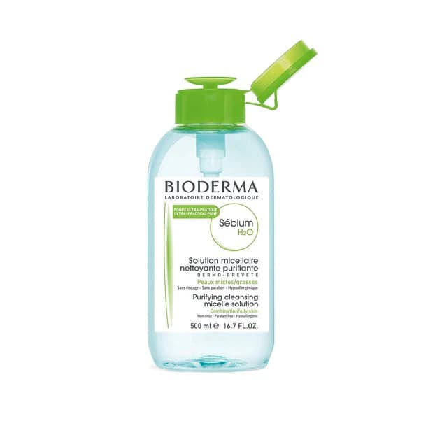 میسلار واتر سبیوم بایودرما 500میل Bioderma Sébium H2O Micellar Water — تصویر ۱۰