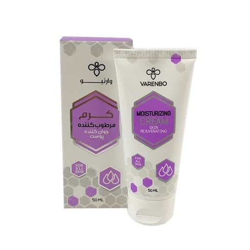 کرم مرطوب کننده حاوی عسل و ژل رویال 60میل- کرم مرطوب کننده و جوان کننده وارنبو