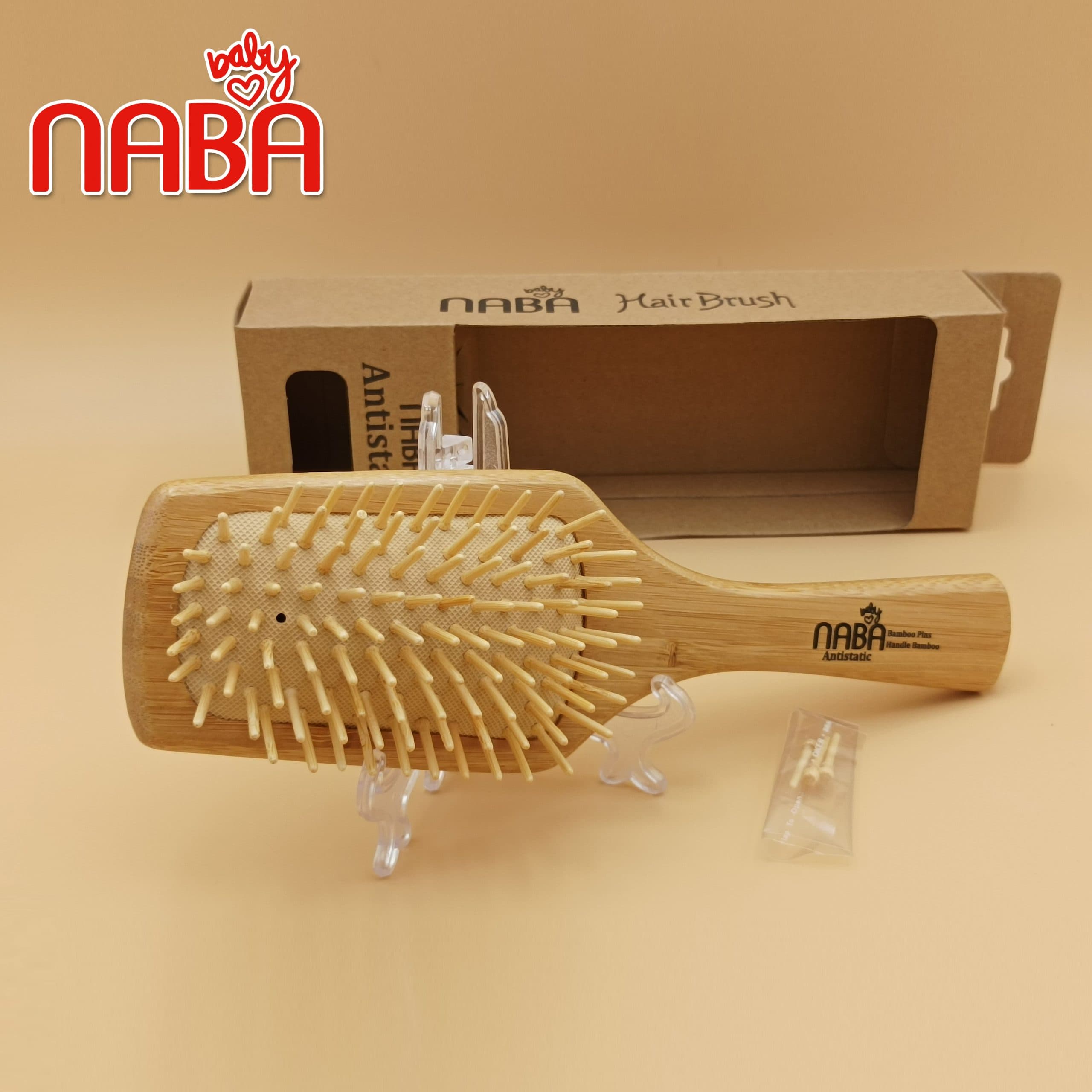 برس چوبی بامبو برند نابا مدل c1