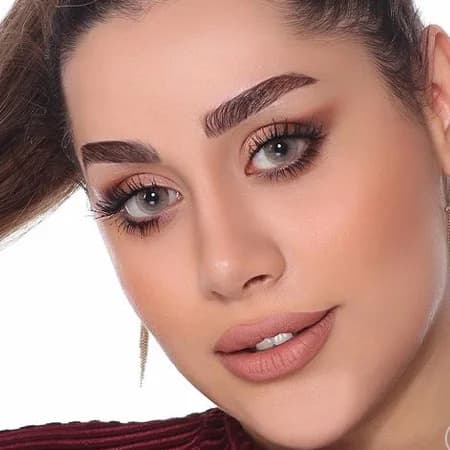 لنز دهب رنگ طوسی عسلی روشن (کارامل ) — تصویر ۱۲
