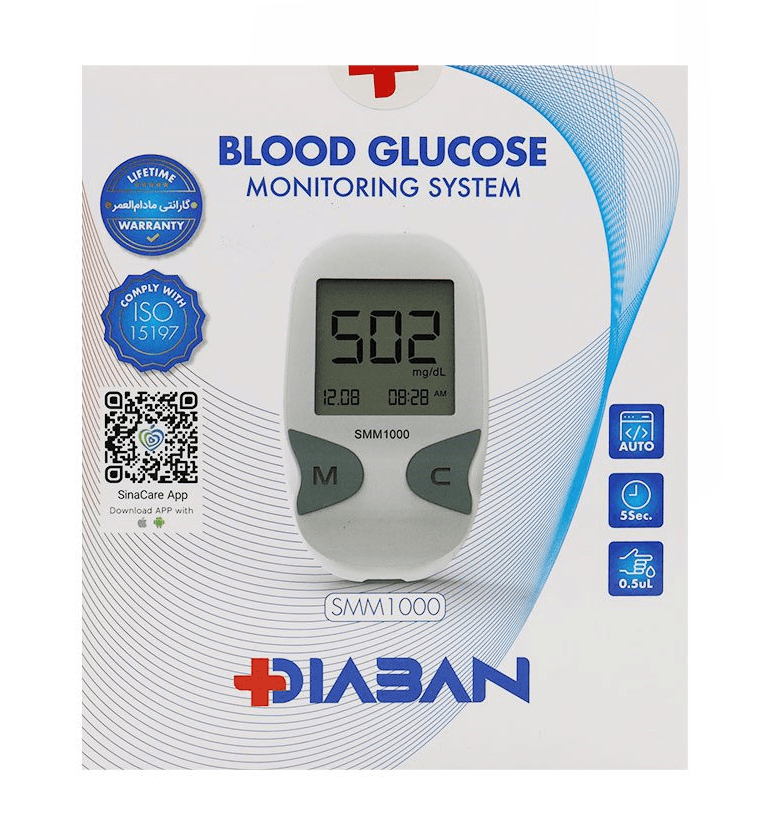 دستگاه تست قند خون مدل SMM1000 دیابان DIABAN