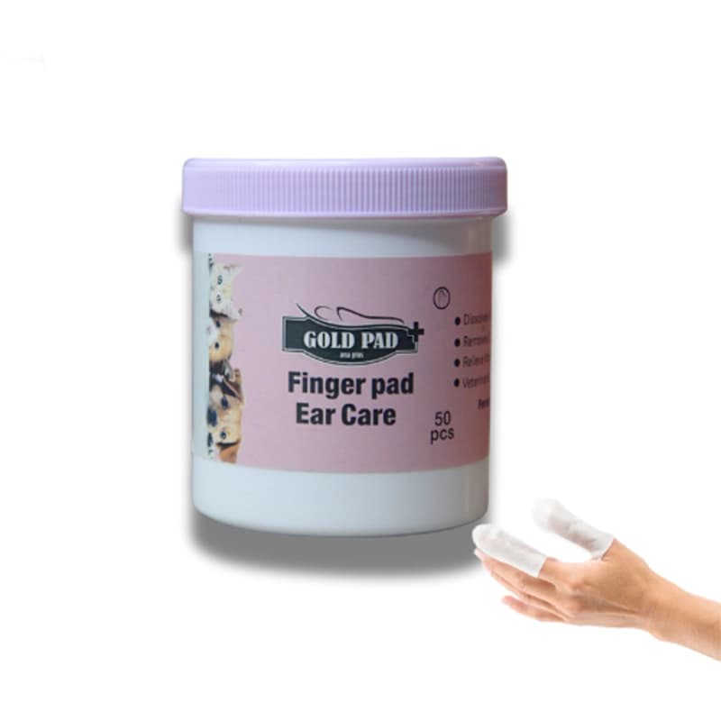 عمده پد مرطوب انگشتی گوش حیوانات قوطی 50 تایی گلدپد Gold pad — تصویر ۲