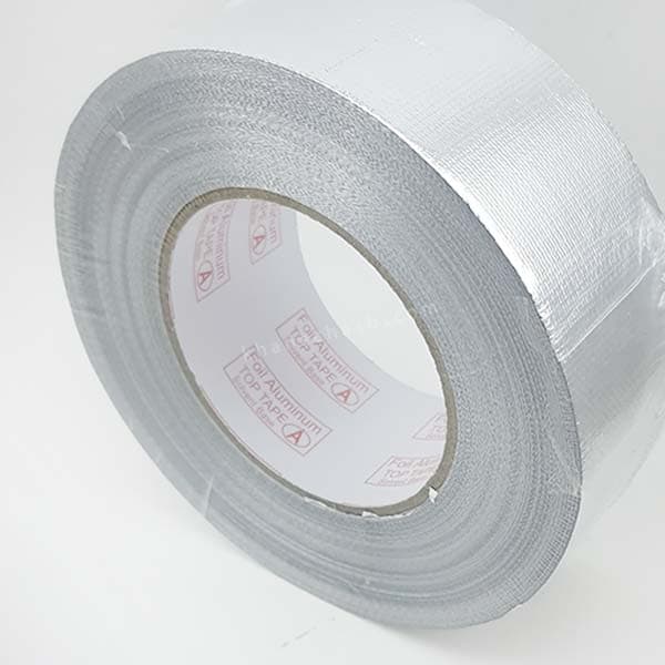 چسب نواری آلومینیوم الیاف دار عرض ۵ سانت ۵۰ متری Aluminum tape (فایبرگلاس) — تصویر ۶