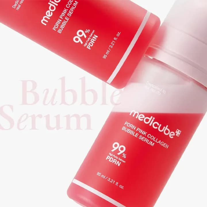 سرم حبابی PDRN و کلاژن مدی کیوب Medicube حجم 95 میل — تصویر ۴