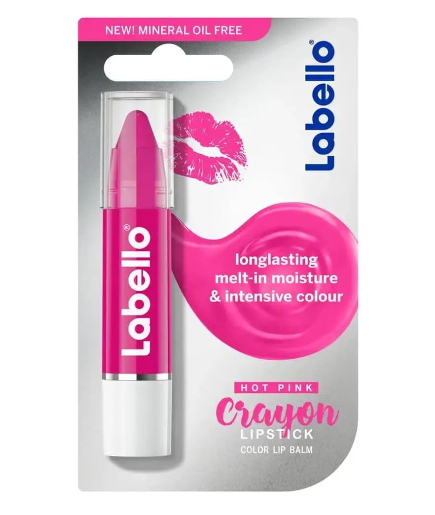 رژ بالم لب رنگی با دوام لبلو Labello رنگ Hot Pink