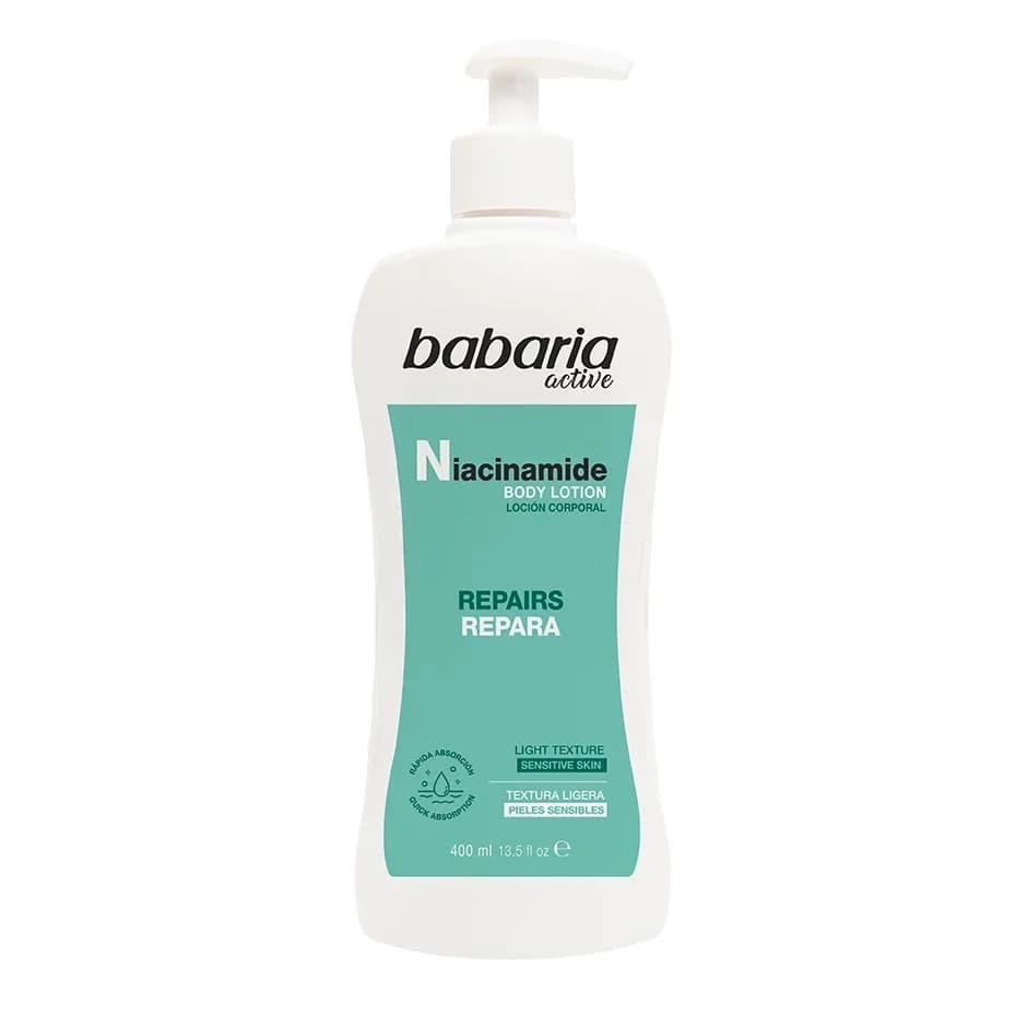لوسیون بدن باباریا Babaria نیاسینامید حجم 400 میل — تصویر ۶