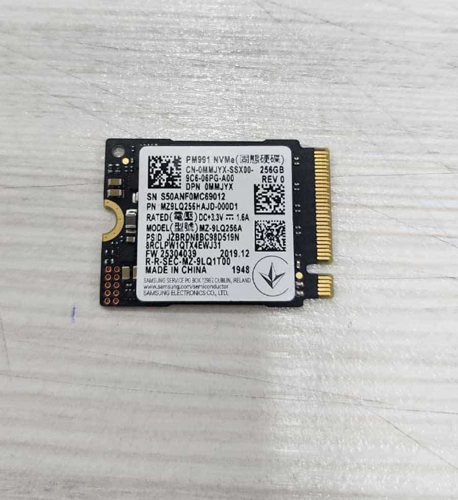 هارد Samsung PM991 MZ-9LQ256C 256GB m.2 2230 — تصویر ۲