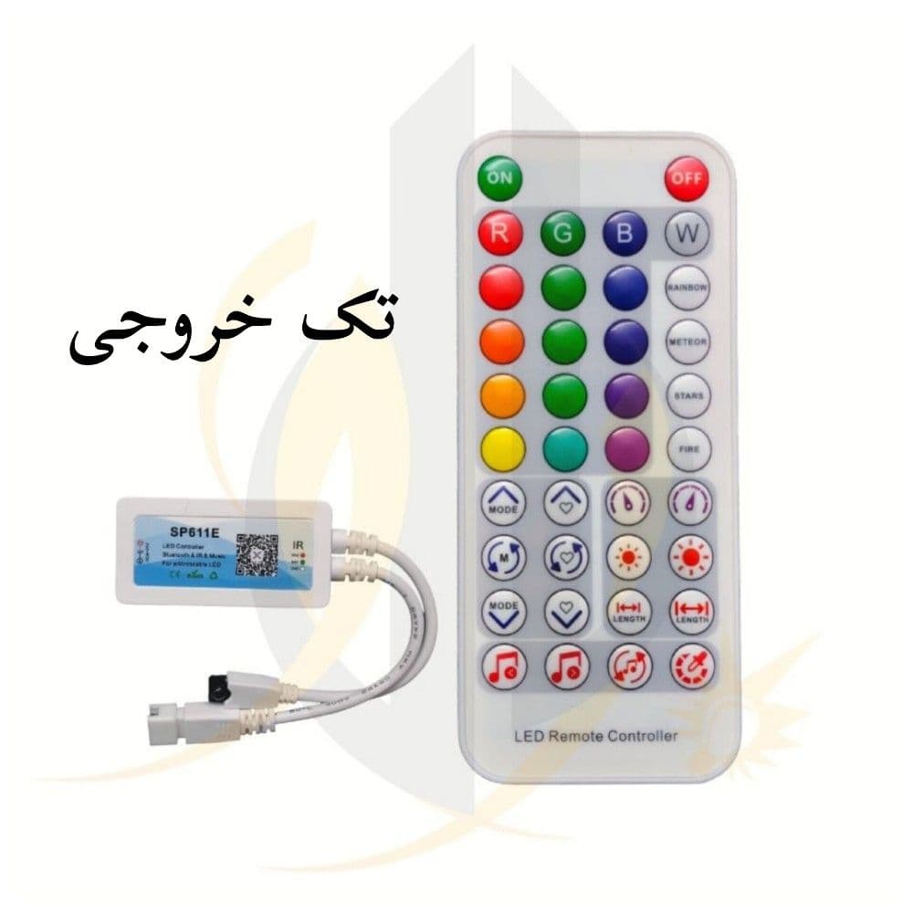 ریموت کنترل LED نواری RGB برنامه پذیر موزیکال SP611E — تصویر ۸