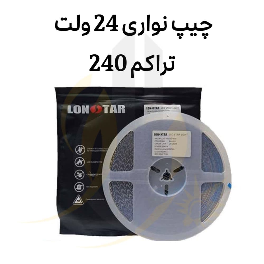 چیپ نواری 24 ولت تراکم 240 پشت چسب دار