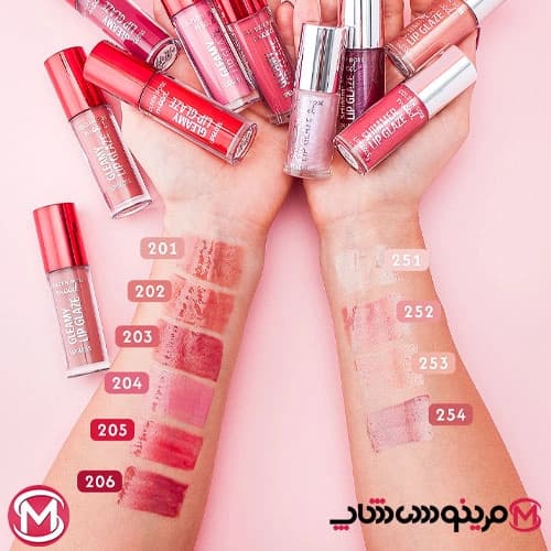 لیپ گلاس گلدن رز Golden Rose سری Gleamy Lip Glaze رنگ Cherry Pop شماره 205 — تصویر ۱۱