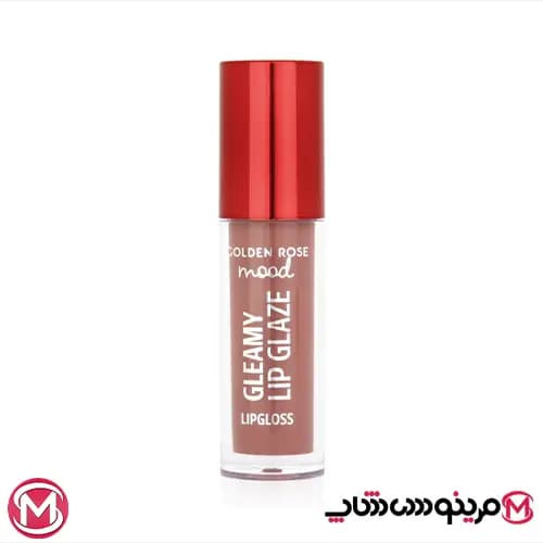 لیپ گلاس گلدن رز Golden Rose سری Gleamy Lip Glaze رنگ Nude Kiss شماره 201 — تصویر ۱۰