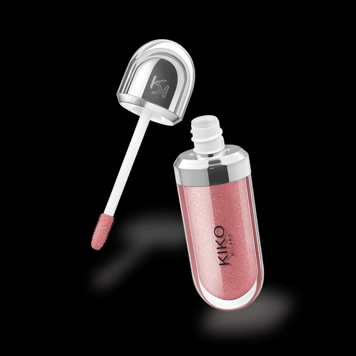 لیپ گلاس شاین دار و براق کیکو Kiko مدل 3D Hydra Gloss رنگ Pearly Warm Mauve شماره 35 — تصویر ۲