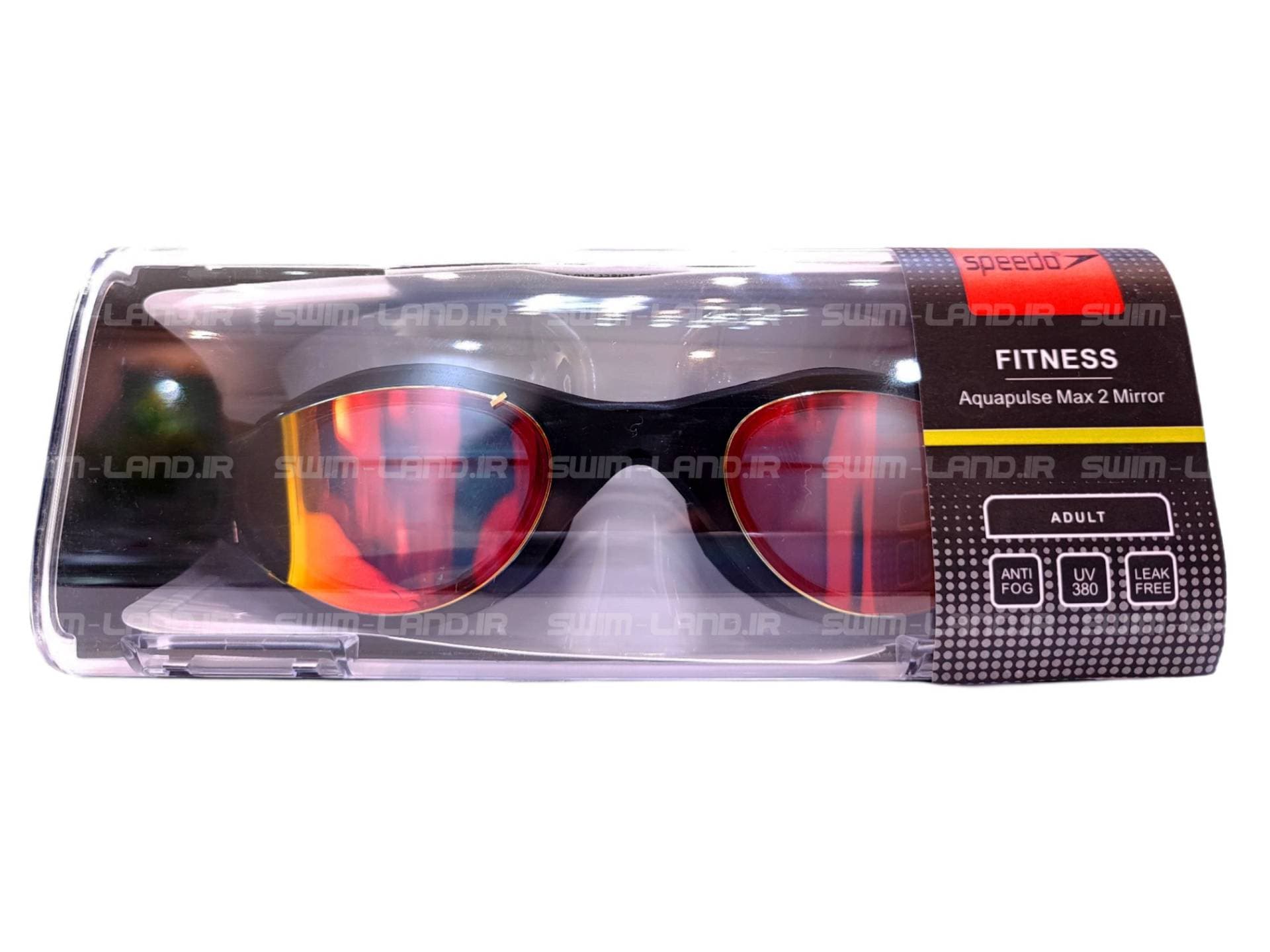 عینک شنای اسپیدو مشکی مدل فیتنس کد fit4 — تصویر ۹