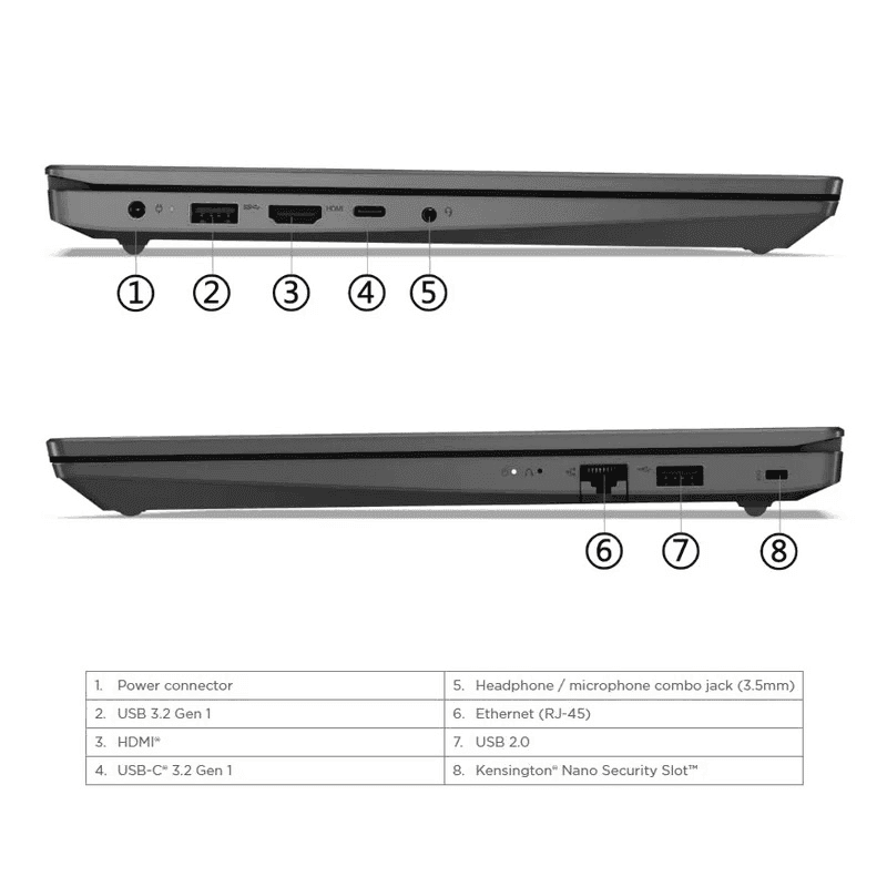 لپ تاپ 15.6 اینچی لنوو مدل LENOVO V15 G4 I7-13620H 16GB 512GB SSD INTEL — تصویر ۶