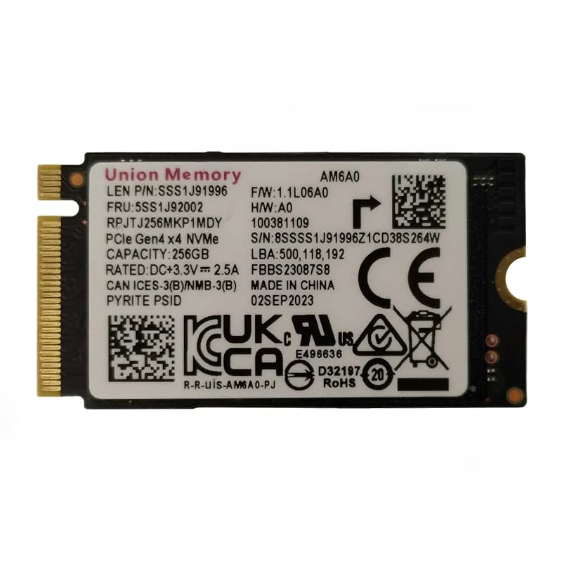 حافظه SSD M2 یونیون مدل 2242 Union ظرفیت 256 گیگابایت