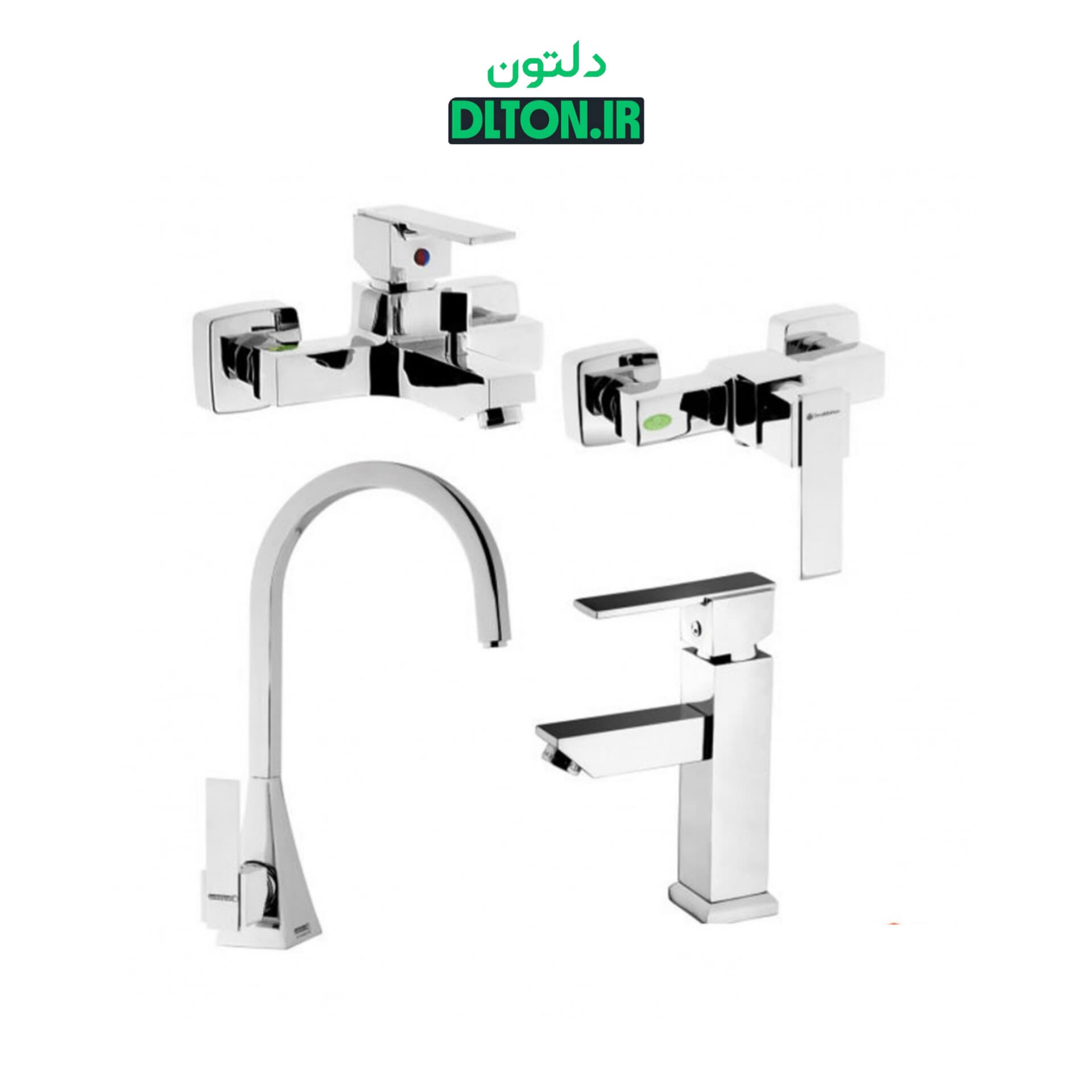 ست شیرآلات درخشان مدل نادیا — تصویر ۲