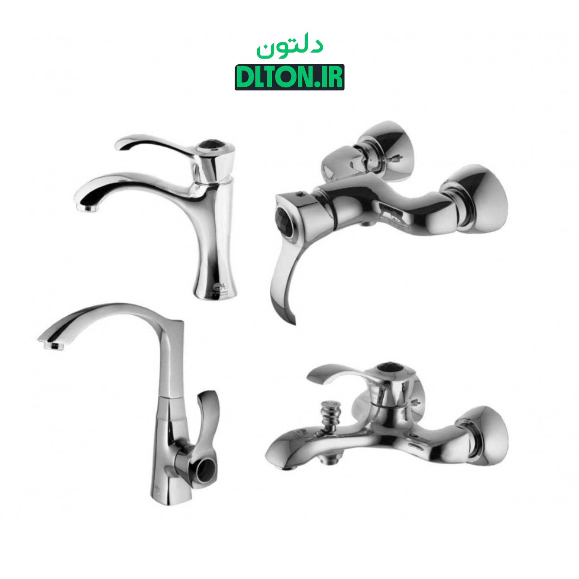 ست شیرآلات درخشان مدل رزکات