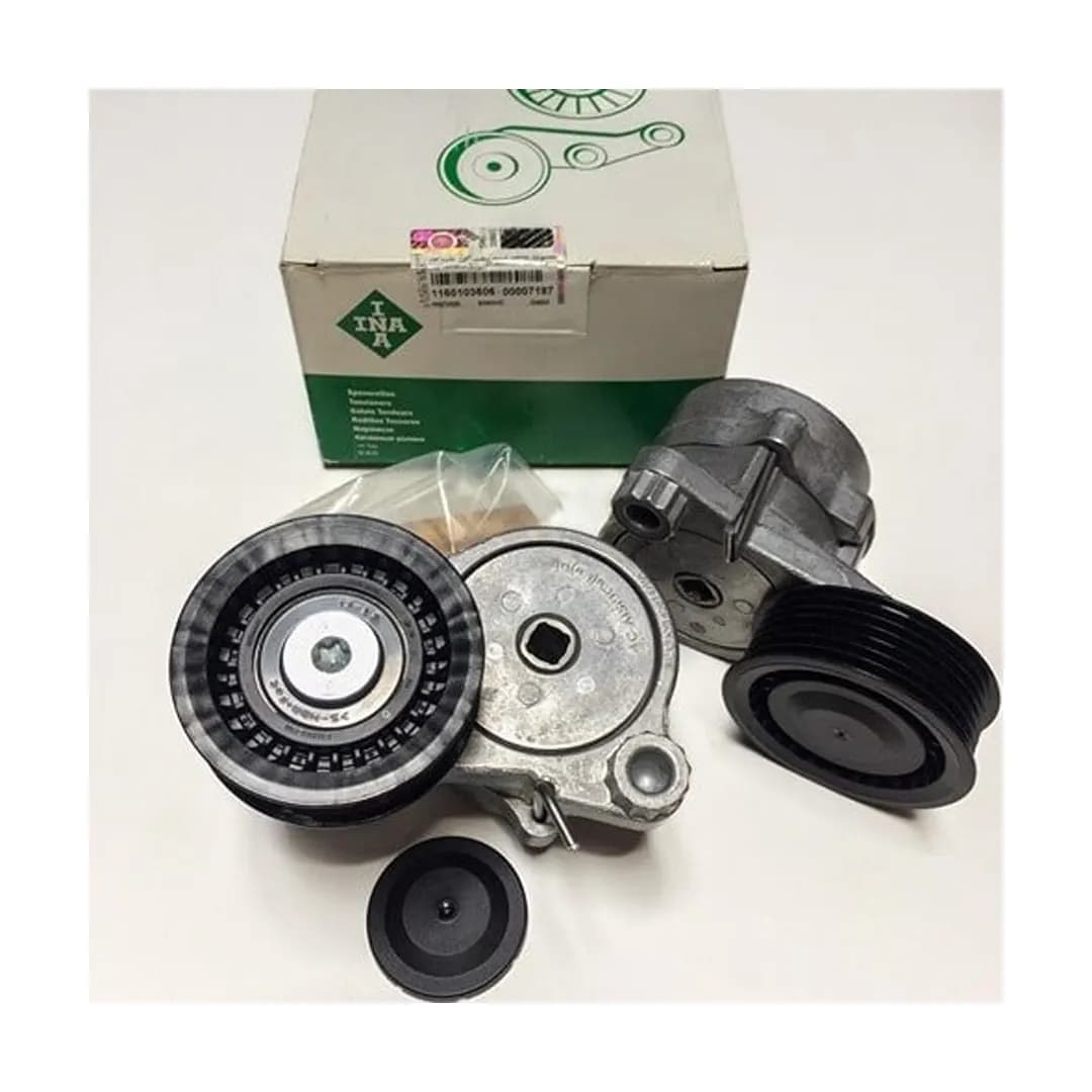 تسمه سفت کن کامل دینام برند INA سمند ملی (اصلی) | Complete alternator tensioner belt, INA brand, Samand EF7 — تصویر ۳