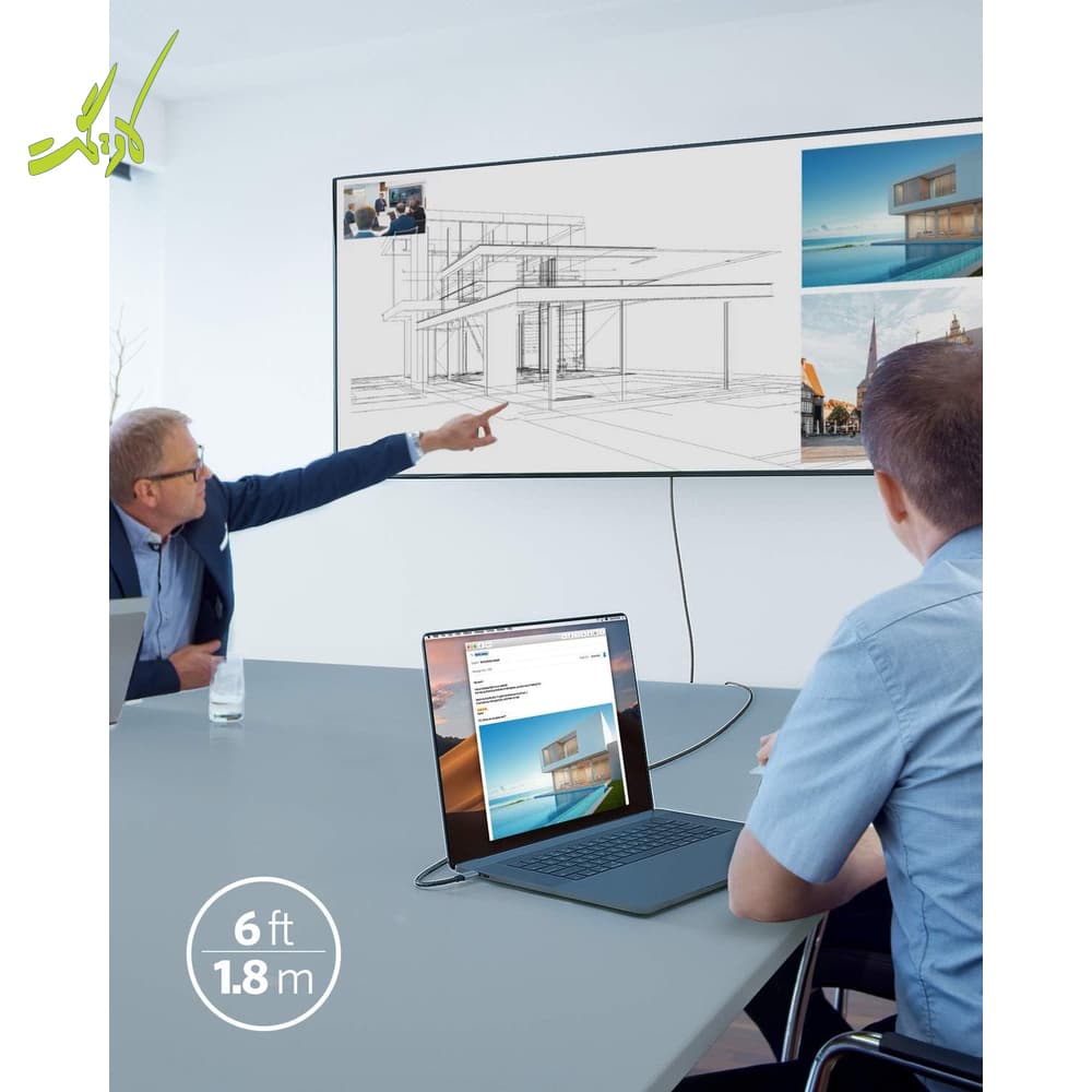 کابل تبدیل USB-C به HDMI انکر Anker USB-C To HDMI 1.8m A8730 — تصویر ۴