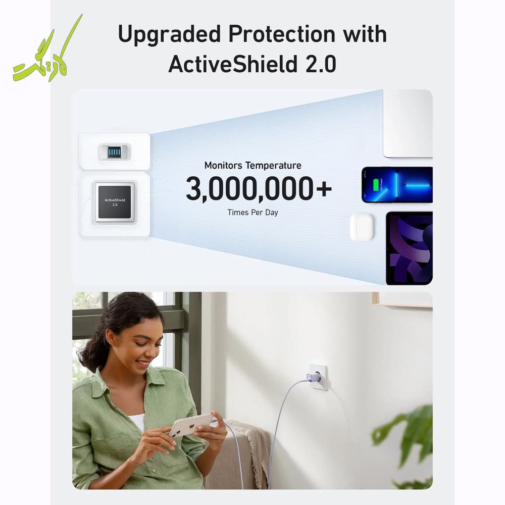 شارژر دیواری انکر ۳۰ وات ۲ پین Anker 511 Charger Nano lll 30W A2147 — تصویر ۸