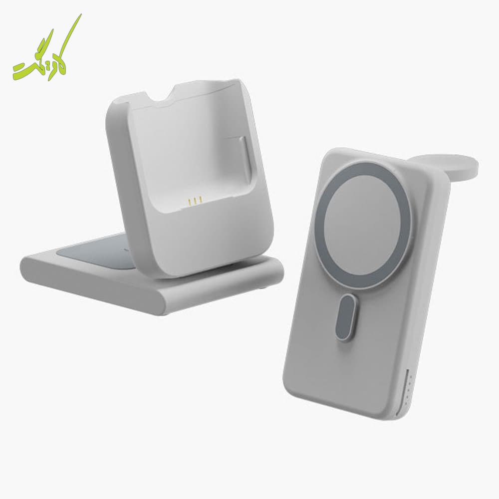 پاوربانک و شارژر وایرلس مگسیف 4 کاره بازیک Bazic GoMag Flex 10K — تصویر ۷